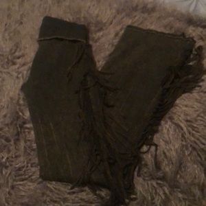 Fringed Yoga Pants - Slight flare